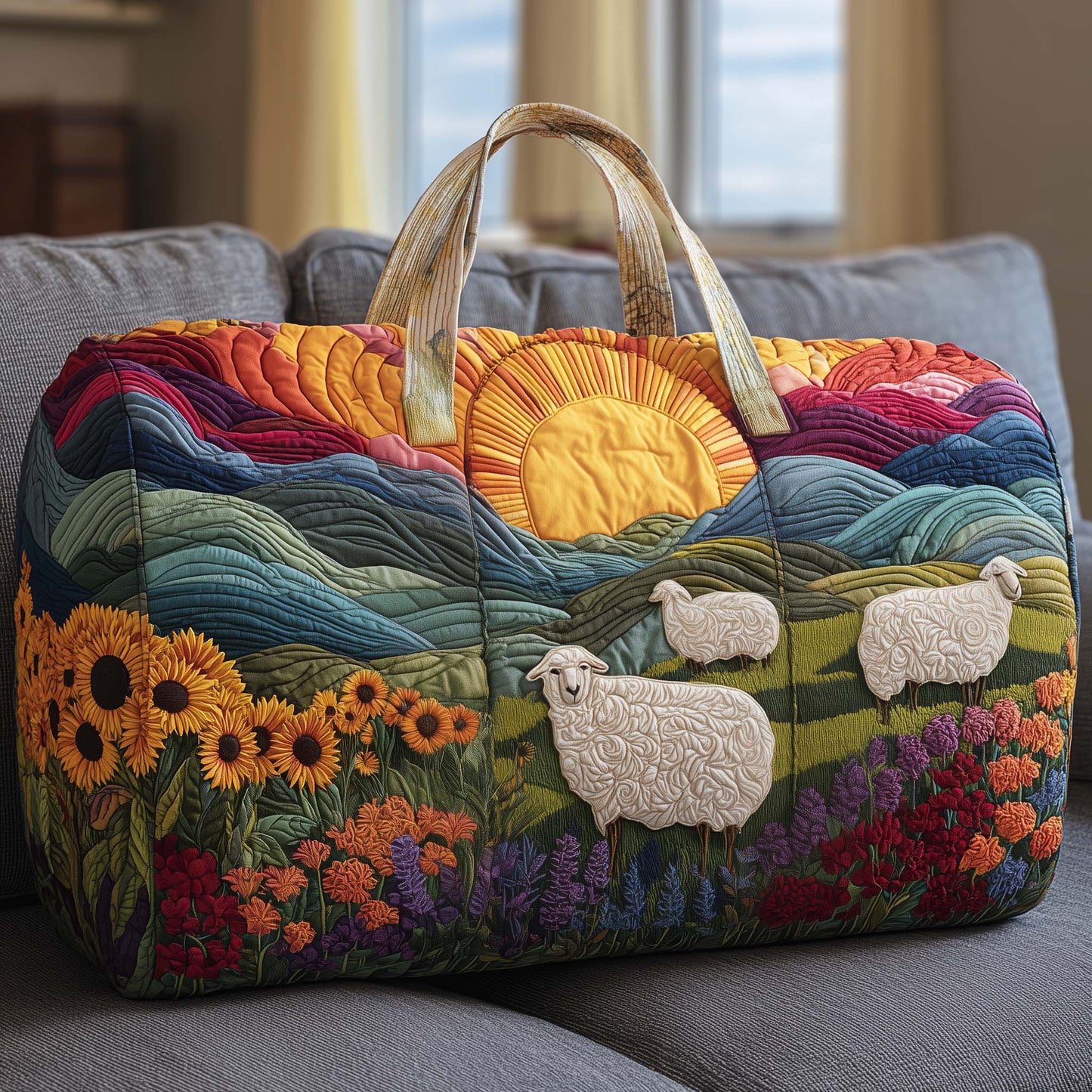 Sun Meadow Quilted Duffle Bag GFTOYC2719