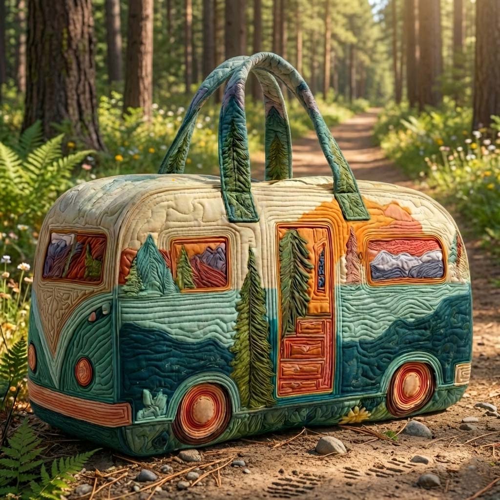 Cozy Camper Quilted Duffle Bag GFTOYC3255