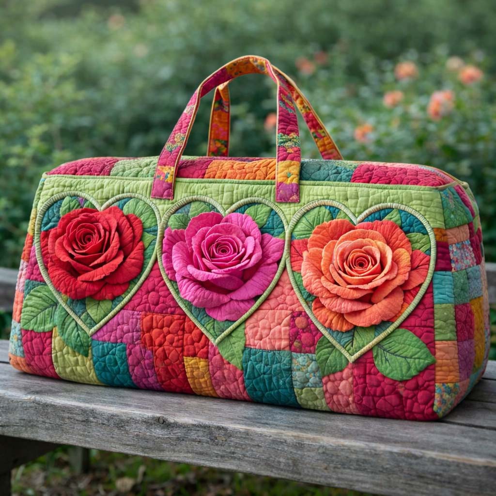 Floral Grace Quilted Duffle Bag GFTOYC3335