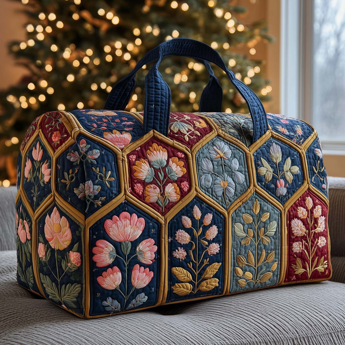 Floral Grace Quilted Duffle Bag GFTOYC3336