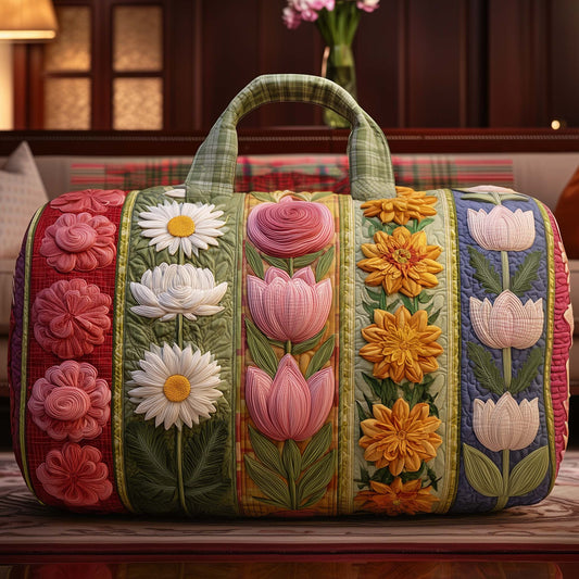 Floral Grace Quilted Duffle Bag GFTOYC3338