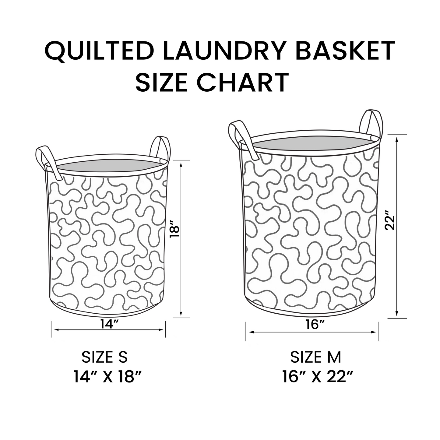 Wildflower State Magic Quilted Laundry Basket NCU0NNT1311