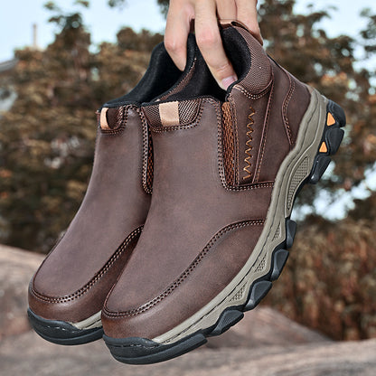 ⏰Last day 60% OFF - 2025 New Hot selling men's casual thick-soled non-slip orthopedic leather boots