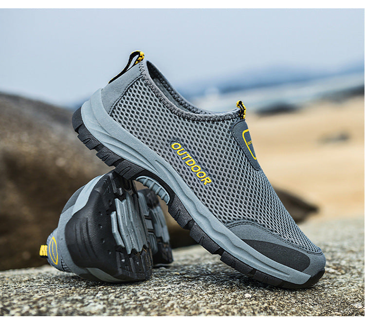 🔥Last Day Promotion 70% OFF🔥Men's mesh lightweight and breathable travel shoes, non-slip shoes