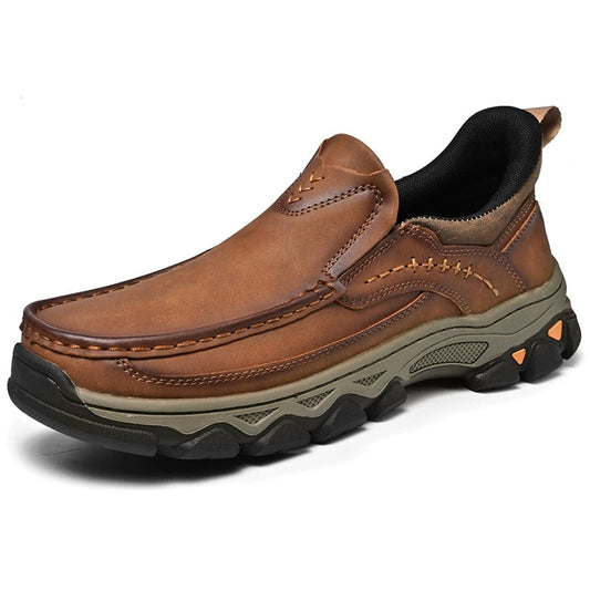 ⏰Promotion 60% OFF - 2025 New Men's Orthopedic Comfortable Hands-Free Genuine Leather Slip On Loafers