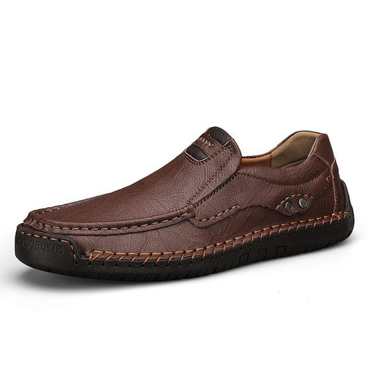 ⏰Christmas promotion - 60% OFF🔥 Men’s Premium Leather Loafers - Arch Support & Wide Fit Slip-On Shoes