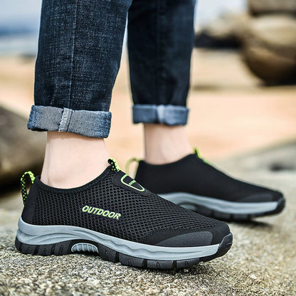 🔥Last Day Promotion 70% OFF🔥Men's mesh lightweight and breathable travel shoes, non-slip shoes