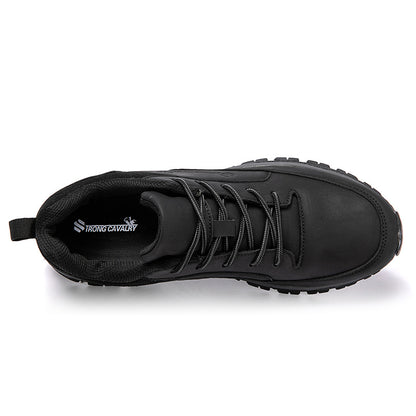 Men's Outdoor Leather Waterproof Hiking Shoes Lightweight Non-Slip Breathable