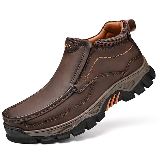 ⏰Last day 60% OFF - 2025 New Hot selling men's casual thick-soled non-slip orthopedic leather boots
