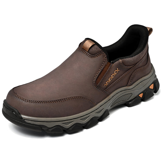 2025 New Men's Hands-Free Genuine Leather Slip On Loafers