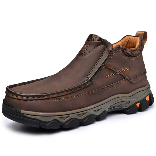 ⏰Last day 60% OFF - 2025 New Hot selling men's casual thick-soled non-slip orthopedic leather boots