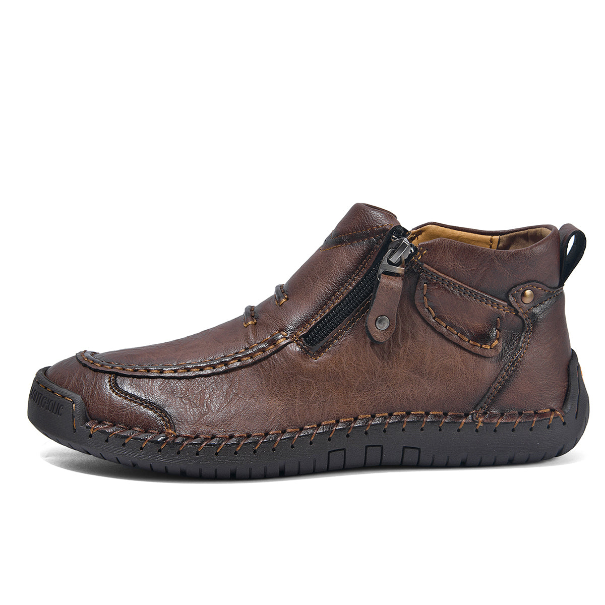 ⏰ Limited-Time 70% OFF – Men’s   Leather Driving Boots | Wide Toe, Arch Support, Waterproof, Pressure Relief, Non-Slip Comfort for Everyday & Travel