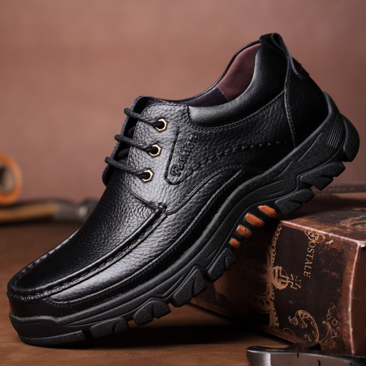 🔥On This Week Sale 70% OFF🔥 Men's Cow Leather Waterproof Comfy Non Slip Soft Slip On Casual Shoes