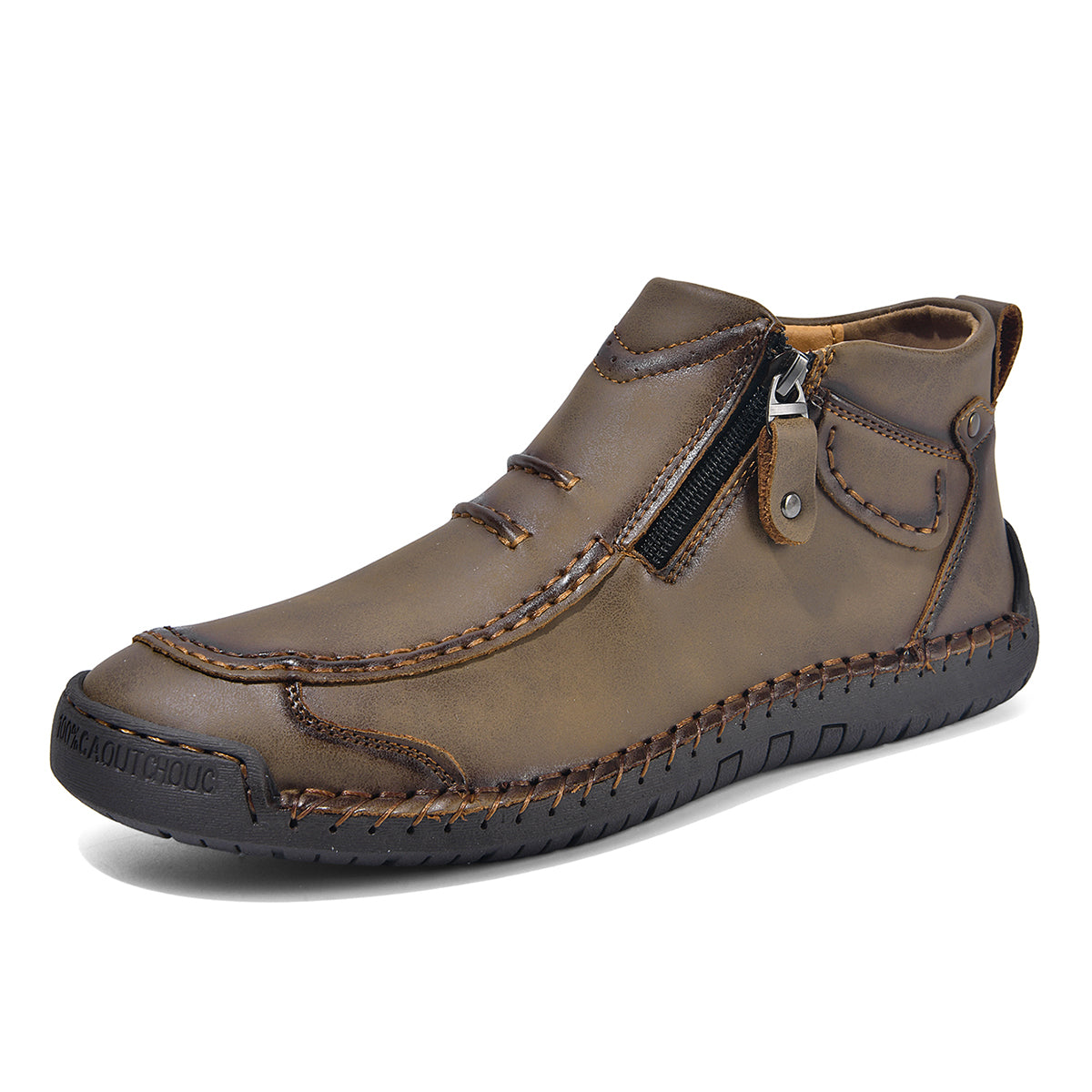 ⏰ Limited-Time 70% OFF – Men’s   Leather Driving Boots | Wide Toe, Arch Support, Waterproof, Pressure Relief, Non-Slip Comfort for Everyday & Travel