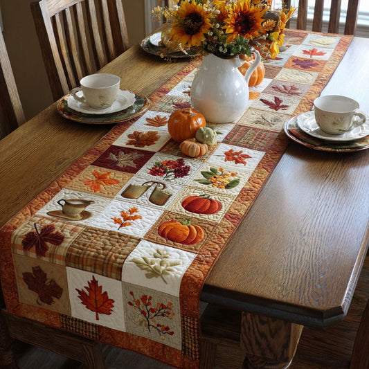 Autumn Glade Quilted Table Runner NCU0PT7804