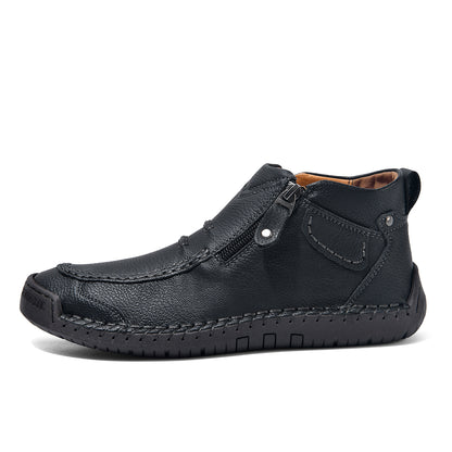 ⏰ Limited-Time 70% OFF – Men’s   Leather Driving Boots | Wide Toe, Arch Support, Waterproof, Pressure Relief, Non-Slip Comfort for Everyday & Travel
