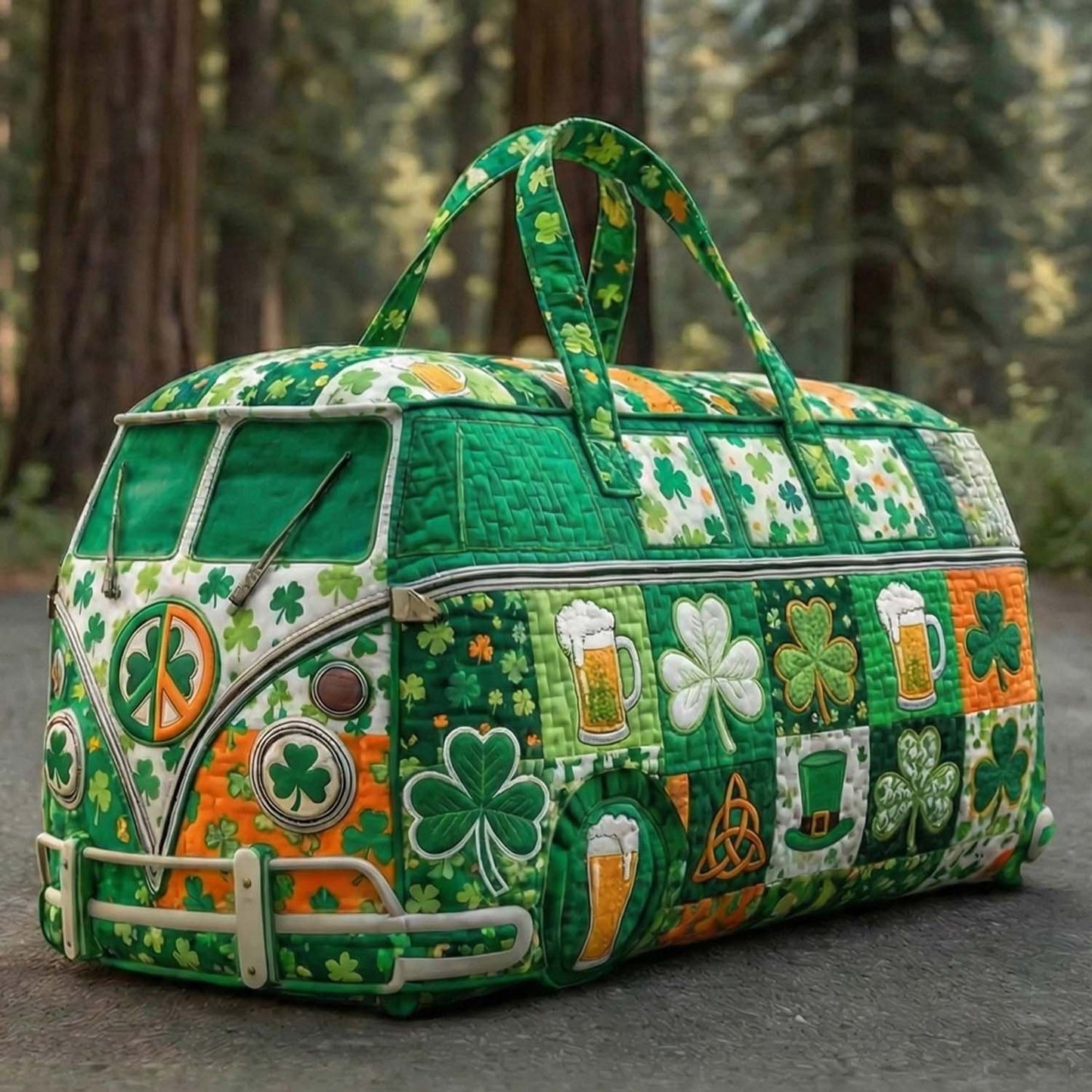 St.Patrick Day Beer Quilted Duffle Bag - DB1001