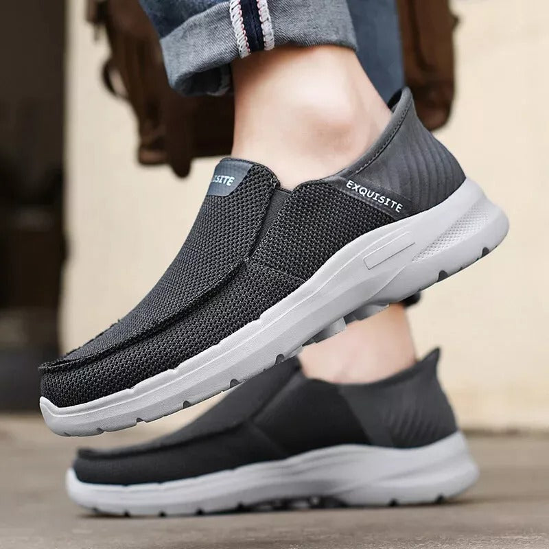 🔥LAST DAY 60% OFF🔥Men's Arch Support Hands-Free Slip-On Loafers, EVA Boat Shoes,Orthopedic Walking Shoes