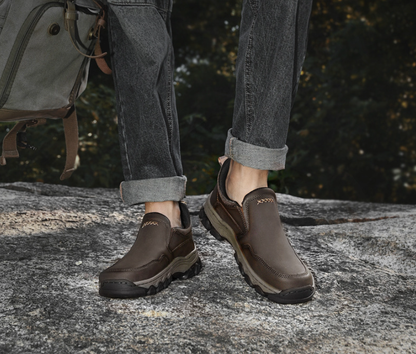 ⏰Promotion 60% OFF - Men's Orthopedic Hands-Free Genuine Calfskin Leather Slip On Loafers