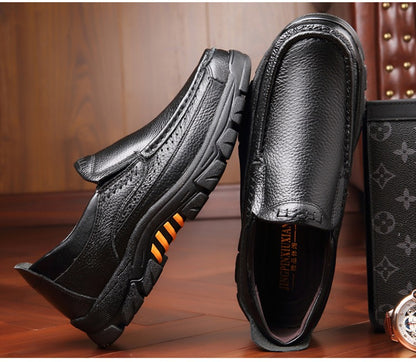 🔥On This Week Sale 70% OFF🔥 Men's Cow Leather Waterproof Comfy Non Slip Soft Slip On Casual Shoes